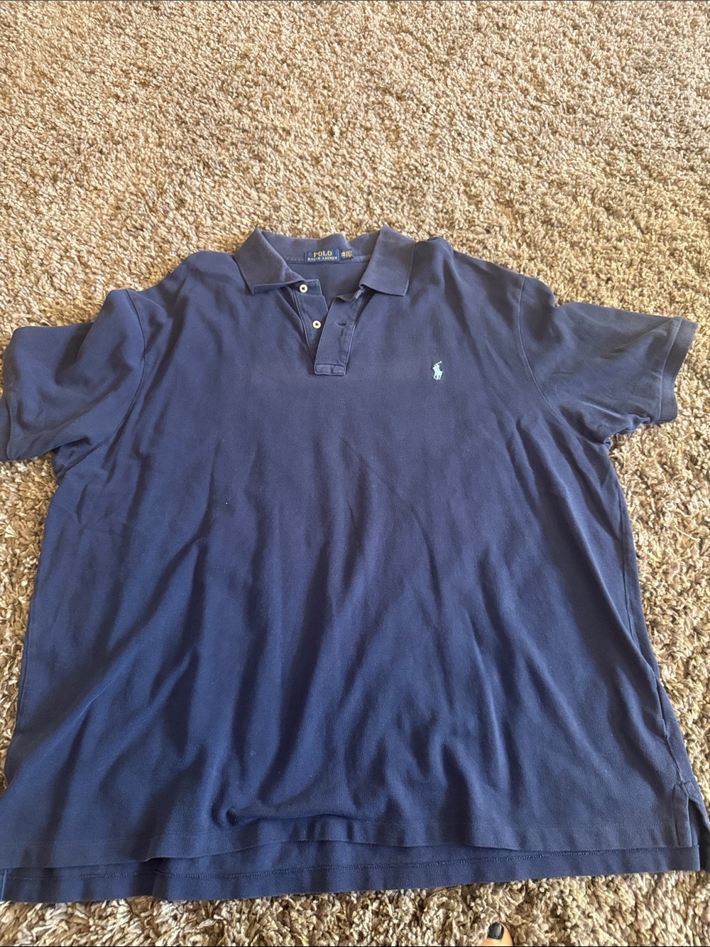 Polo by Ralph Lauren Men's Navy Blue Short-Sleeve Polo